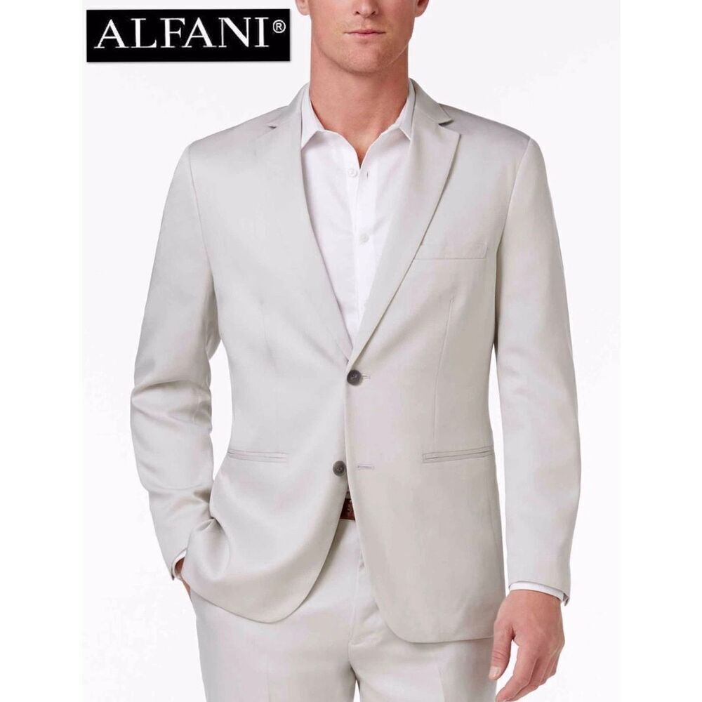 NWT Gorgeous $171.00 Retail ALFANI Grey XL Men Capsule Twill Sport Coat Jacket